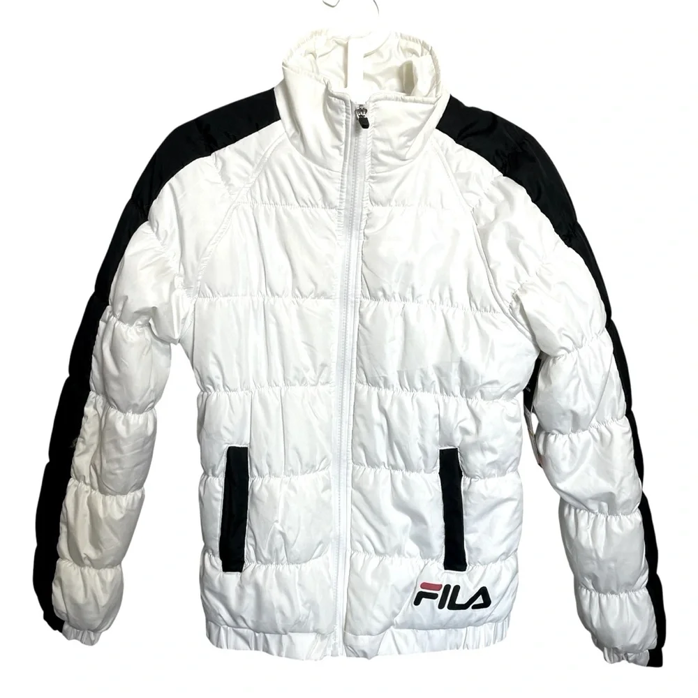 FILA bomber jacket black and white puffer jacket new with tags